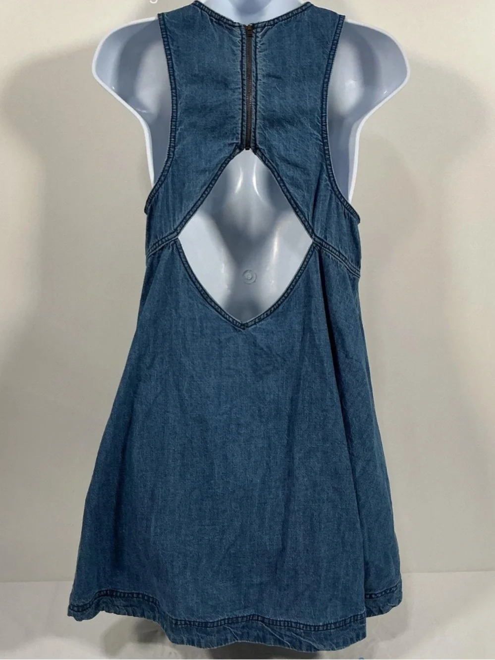 Free People Susie Denim Mini Dress - Picture 6 of 6